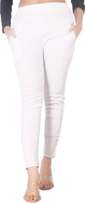 DEEPA ENTERPRISE Regular Fit Women White Trousers