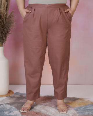 OSHIDORI Regular Fit Women Pink Trousers