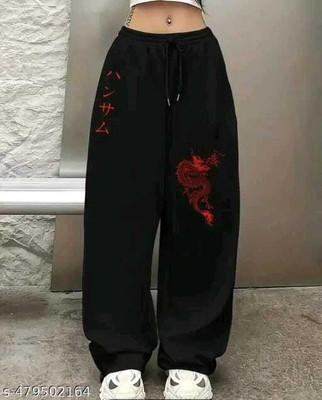 raushiongarment Loose Fit Women Black Trousers