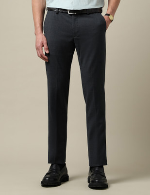 ARROW Regular Fit Men Grey Trousers
