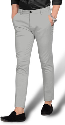 ELITE STAR Regular Fit Men Grey Trousers