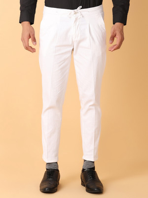 V-MART Regular Fit Men White Trousers