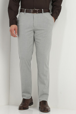 Allen Solly Slim Fit Men Grey Trousers