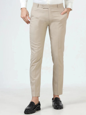 McHenry Slim Fit Men Cream Trousers