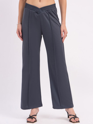 CORSICA Flared Women Grey Trousers