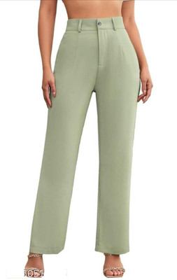 Tashvi Straight Fit Women Black Trousers