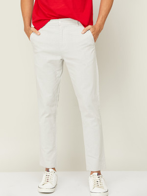 Fame Forever by Lifestyle Regular Fit Men Grey Trousers