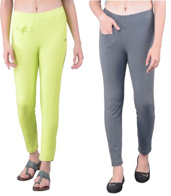 Comfort Lady Relaxed Women Light Green, Grey Trousers