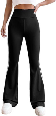 NAVTOLI Regular Fit Women Black, White Trousers