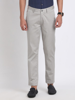 TURTLE Tapered Men Grey Trousers