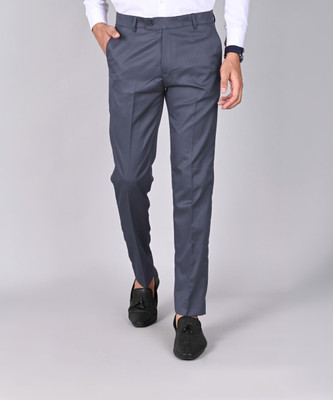 MANCREW Regular Fit Men Grey Trousers