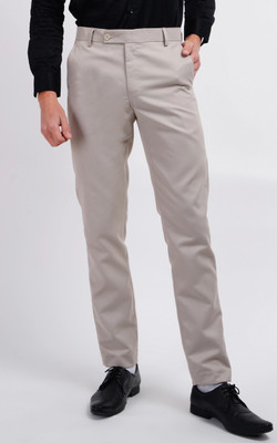 Kundan Regular Fit Men Brown Trousers