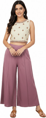 ENVAGOR Relaxed Women Pink Trousers