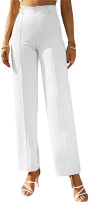 PRAHAN INTERNATIONAL Regular Fit Women White Trousers