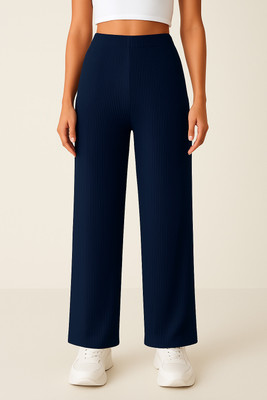METRONAUT Comfort Fit Women Blue Trousers