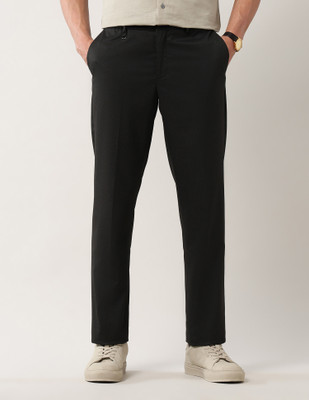 Arrow Newyork Regular Fit Men Black Trousers