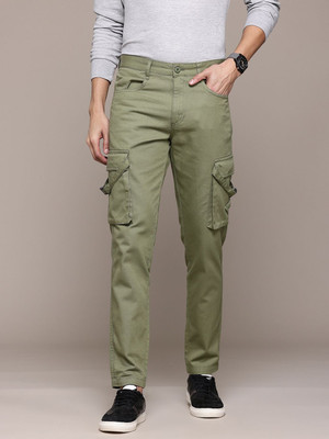 Roadster Regular Fit Men Green Trousers