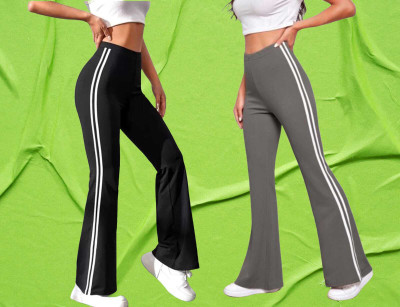 L Fashion Jeans Regular Fit Women Black, Grey Trousers