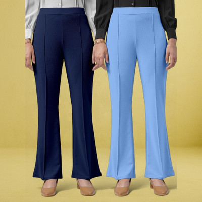 nitafashion Loose Fit Women Blue Trousers