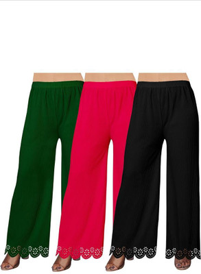 ALKASWAA CLOTHING Flared Women Green, Black, Pink Trousers