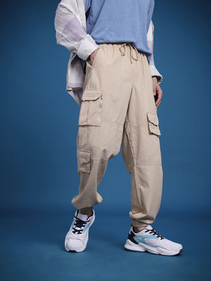 Roadster Relaxed Men Beige Trousers