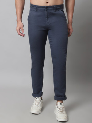 CANTABIL Regular Fit Men Blue Trousers