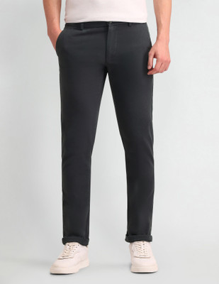 Arrow Sport Slim Fit Men Grey Trousers