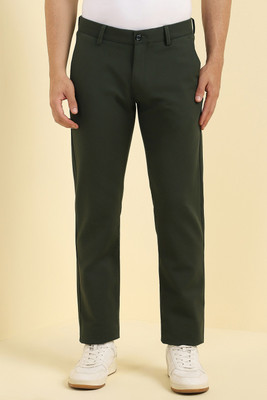 Allen Solly Slim Fit Men Black Trousers
