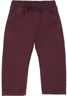 Allen Solly Slim Fit Boys Maroon Trousers