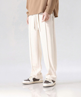 Leriya Fashion Regular Fit Men White Trousers