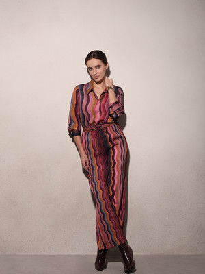 VERO MODA Regular Fit Women Maroon Trousers