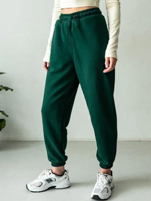 CLOTHINK India Regular Fit Women Green Trousers