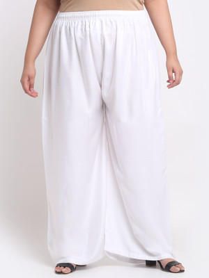 Style Access Relaxed Women White Trousers