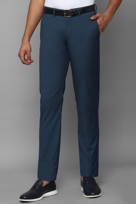 Allen Solly Regular Fit Men Blue Trousers
