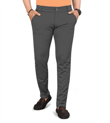 GOPUNJ ENTERPRISE Regular Fit Men Grey Trousers