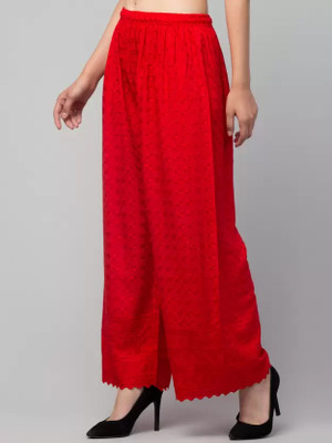 Unique Look Regular Fit Women Red Trousers