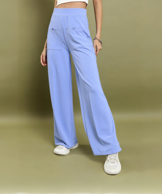 Tokyo Talkies Regular Fit Women Blue Trousers