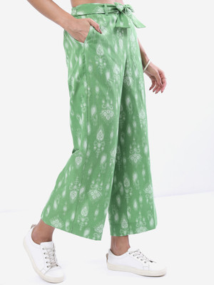 Vishudh Regular Fit Women Green Trousers