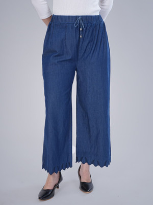 MM-21 Relaxed Women Dark Blue Trousers