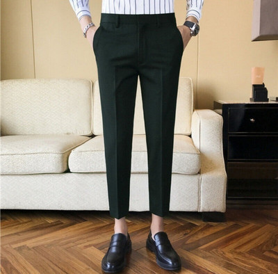 FUBAR Slim Fit Men Dark Green Trousers