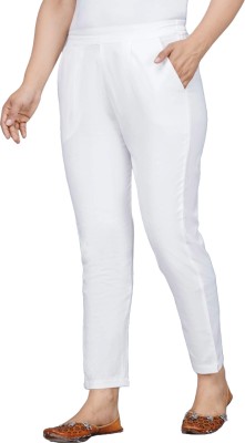 SEER Regular Fit Women White Trousers