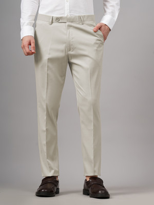 MANCREW Regular Fit Men Beige Trousers