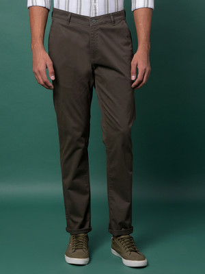 CRIMSOUNE CLUB Slim Fit Men Green Trousers