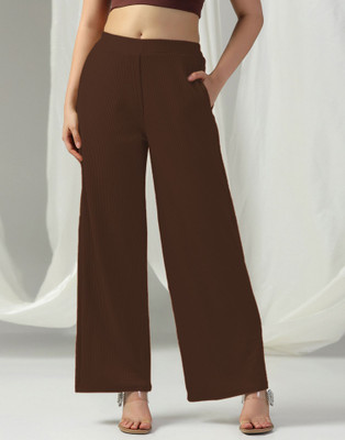 Selvia Relaxed Women Brown Trousers