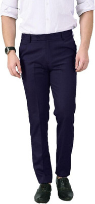 The DS Regular Fit Men Blue Trousers