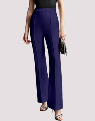HouseOfCommon Regular Fit Women Purple Trousers