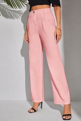 DOLVIA Regular Fit Women Pink Trousers