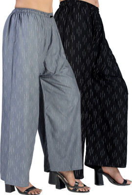 4K FASHION Relaxed Women Grey, Black Trousers