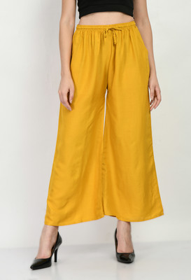 MAURYA Regular Fit Women Yellow Trousers