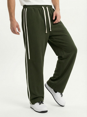 Rawlane Regular Fit Men Green Trousers